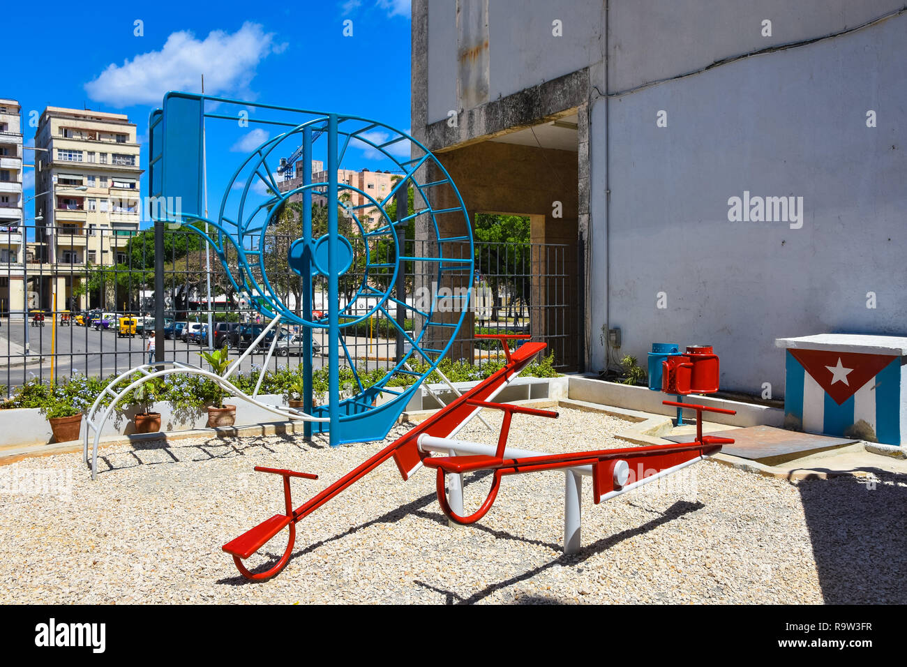 Parco giochi per bambini a l'Avana, Cuba. Foto Stock