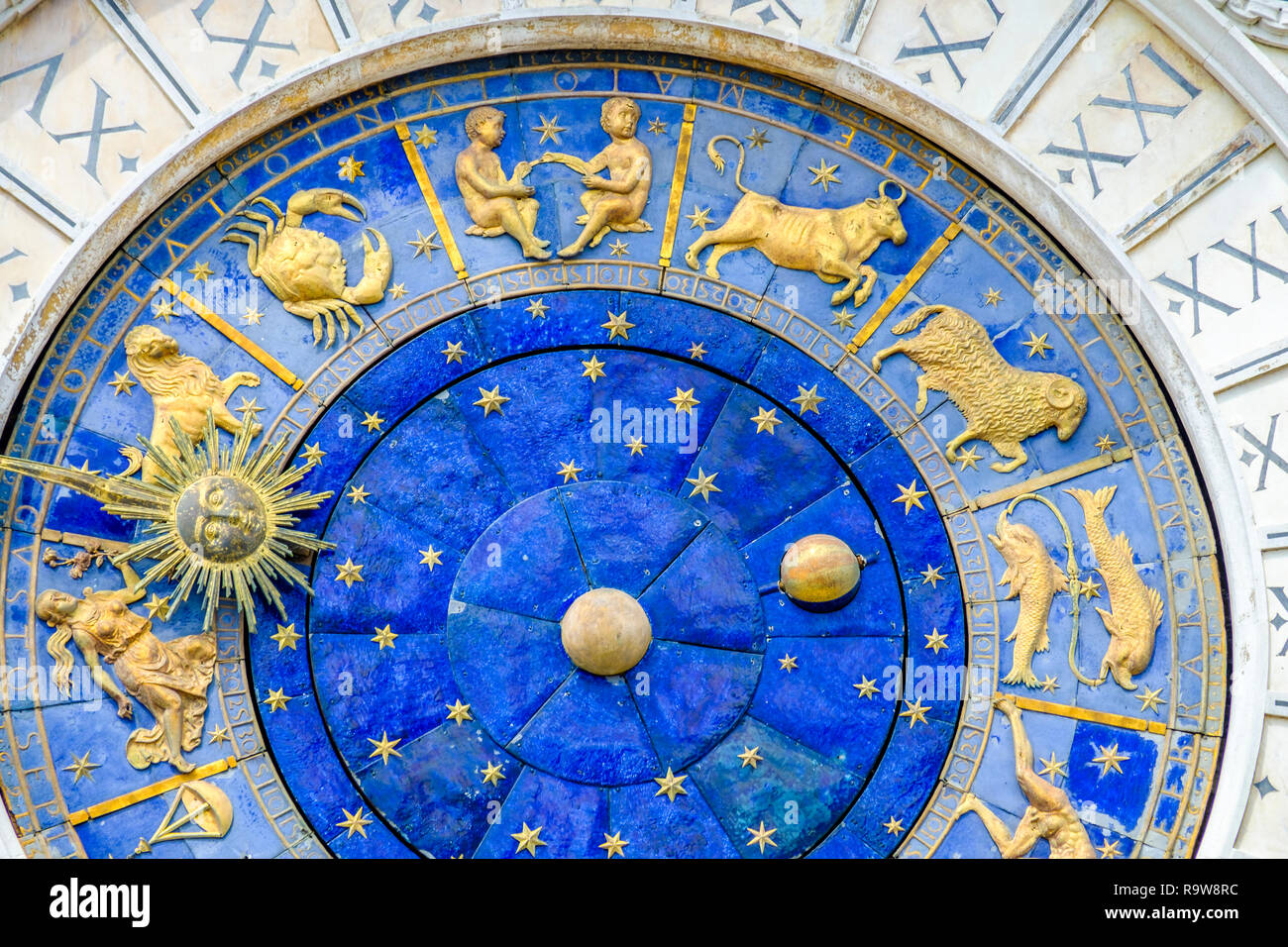 Segni dello Zodiaco. Foto Stock