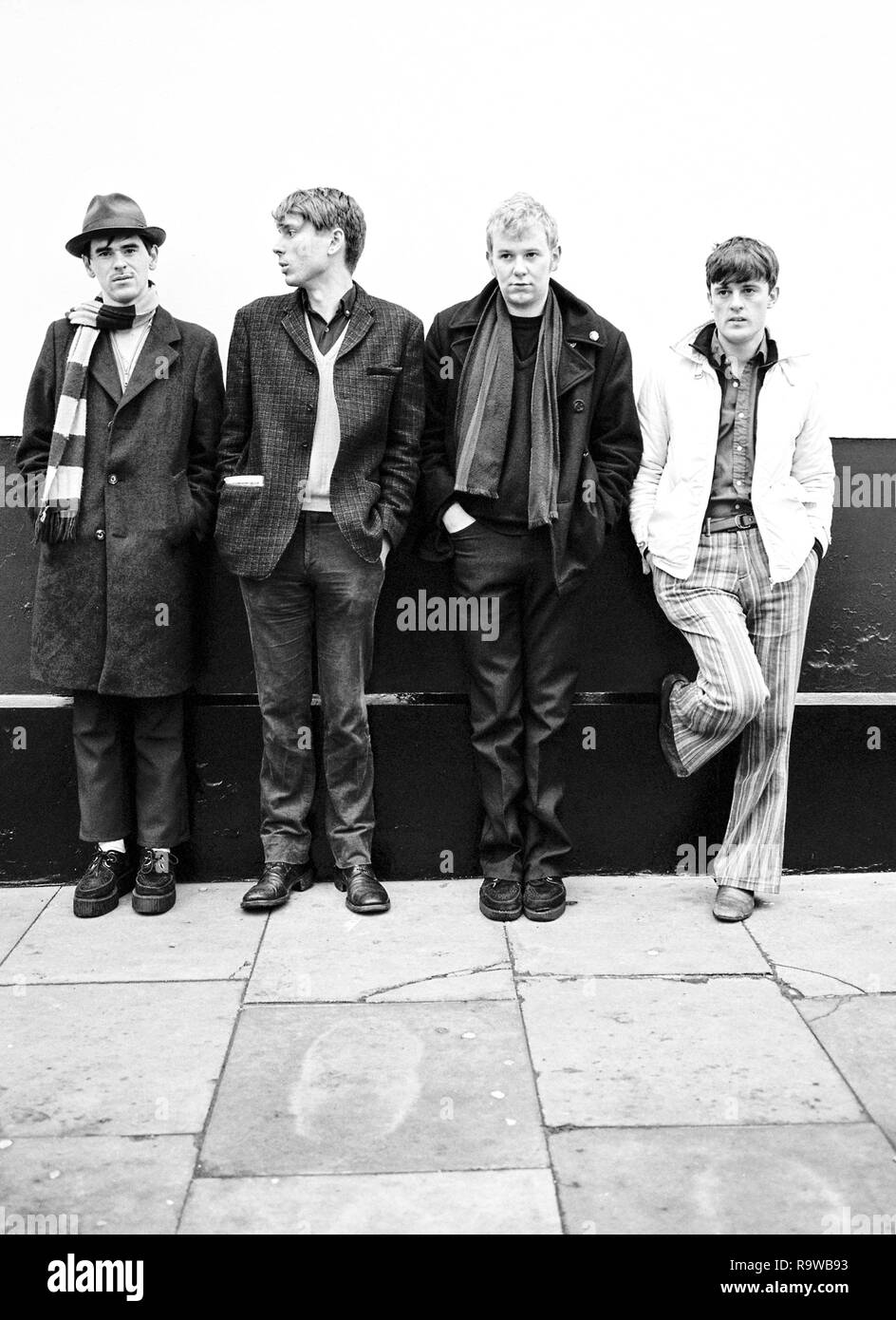 Franz Ferdinand,Scottish rock band, fotografato in Primrose Hill, Londra, Inghilterra, Regno Unito. Foto Stock