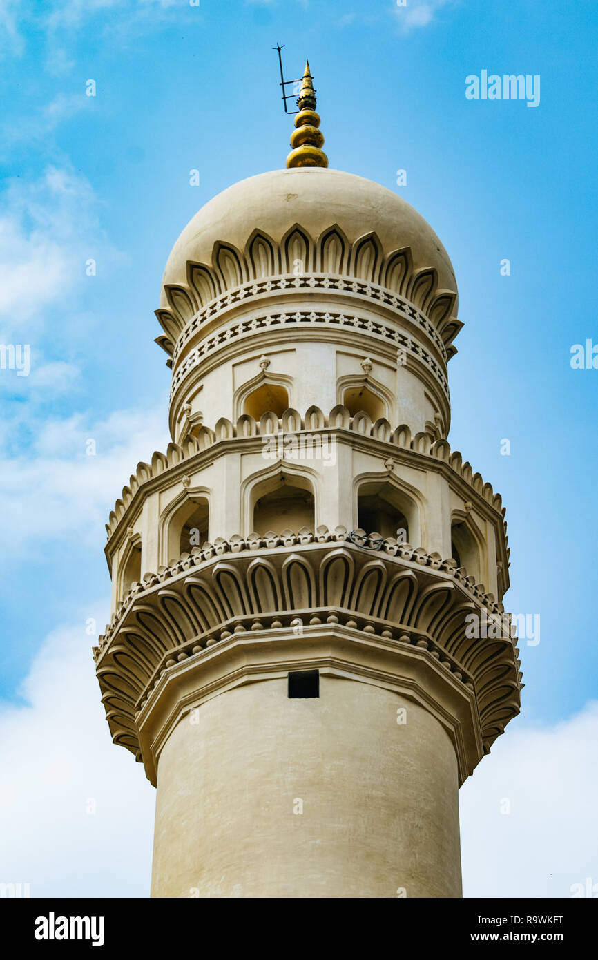 Char Minar minareto, Hyderabad Foto Stock