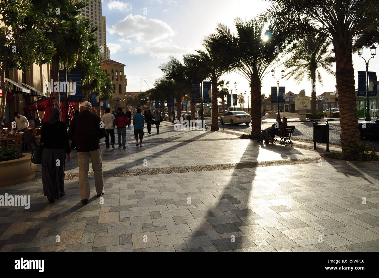 Vista della citta' di Dubai, Emirati arabi uniti Foto Stock