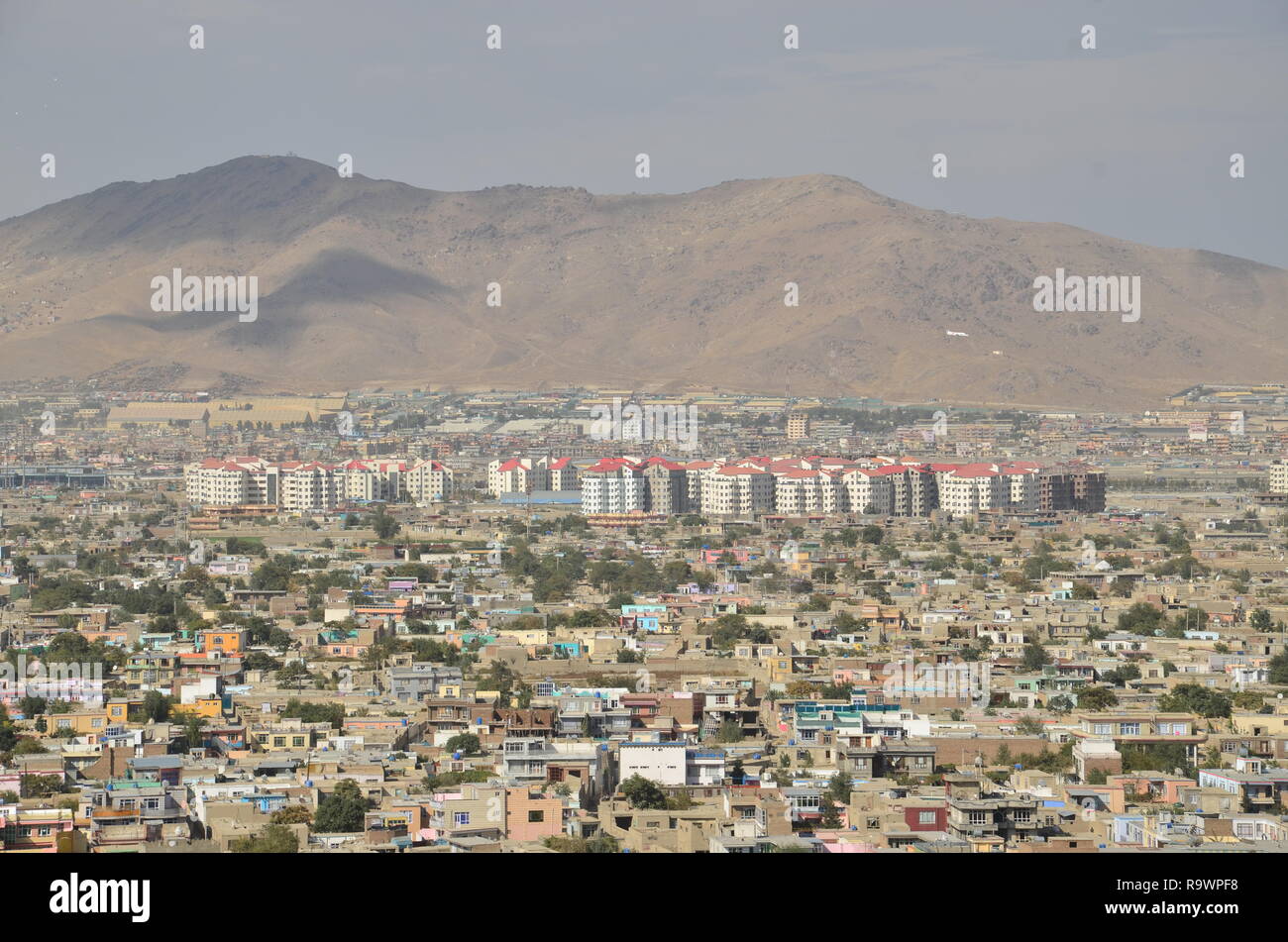 Una vista della città di Kabul, Afghanistan. Foto Stock
