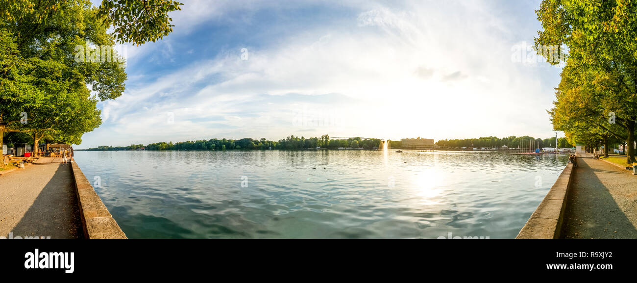 Maschsee, Hannover, Germania Foto Stock