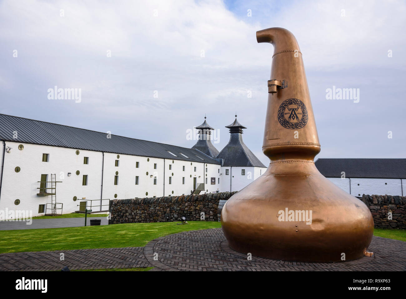 Ardbeg Distillery, Islay, Ebridi Interne, Argyll & Bute, Scozia Foto Stock