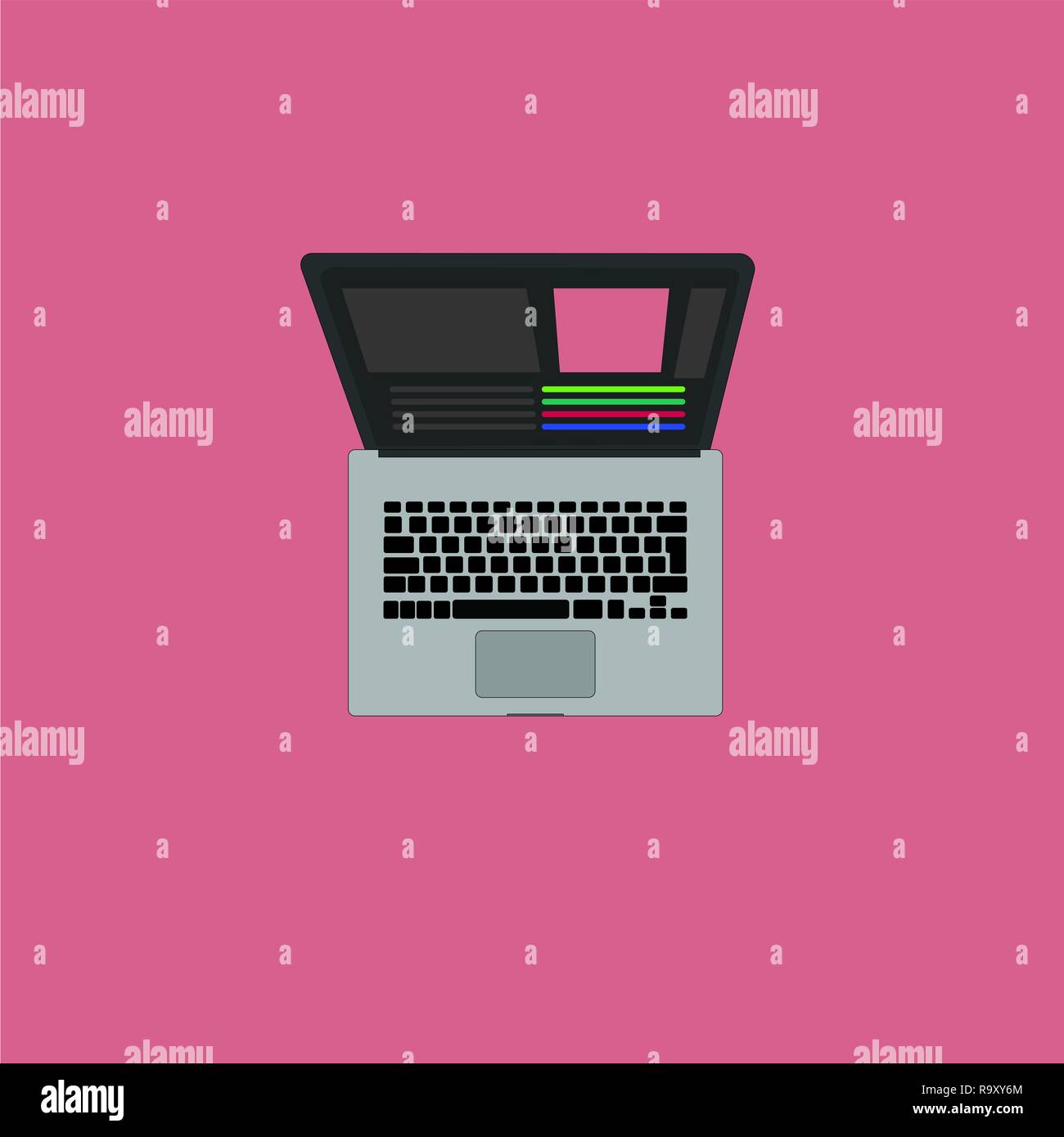 Un 2016 macbook pro illustrazione Foto Stock