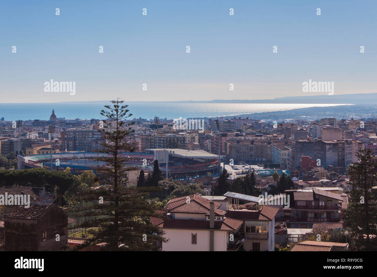 Vista di Catania Foto Stock