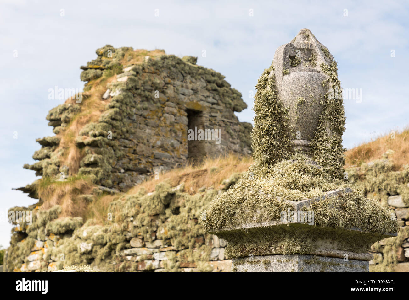 San Olaf è la Chiesa, Lund, Unst, isole Shetland, Regno Unito Foto Stock