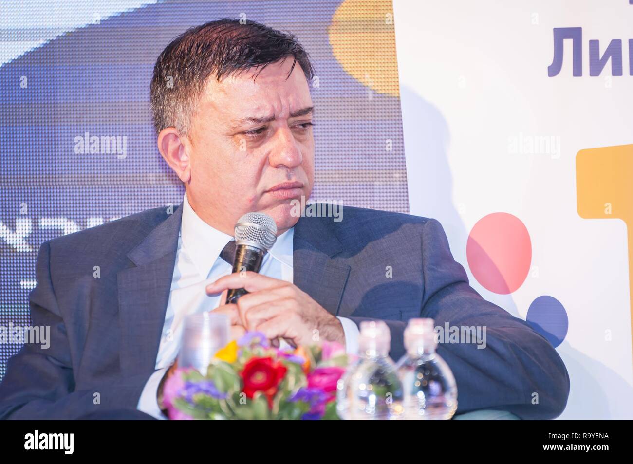 EILAT, Israele. Dicembre 21, 2017. Gabai avi (Gabbay, Gabay), un uomo politico israeliano, attuale leader dei laburisti israeliani (Avoda) Foto Stock