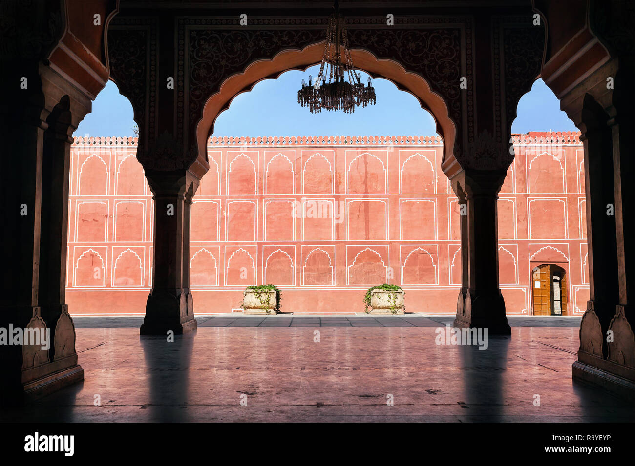 City Palace Museum a Jaipur, Rajasthan, India Foto Stock