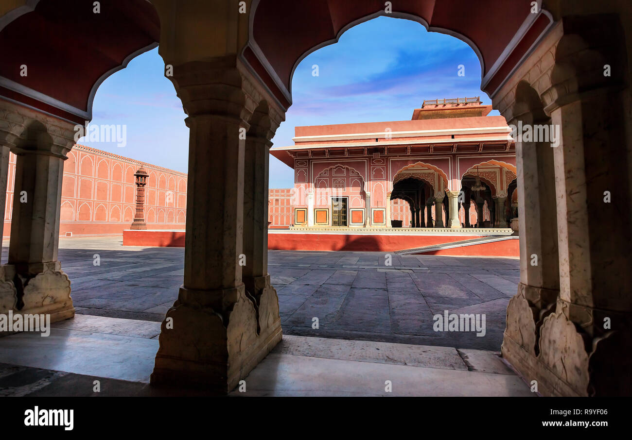 City Palace Museum a Jaipur, Rajasthan, India Foto Stock