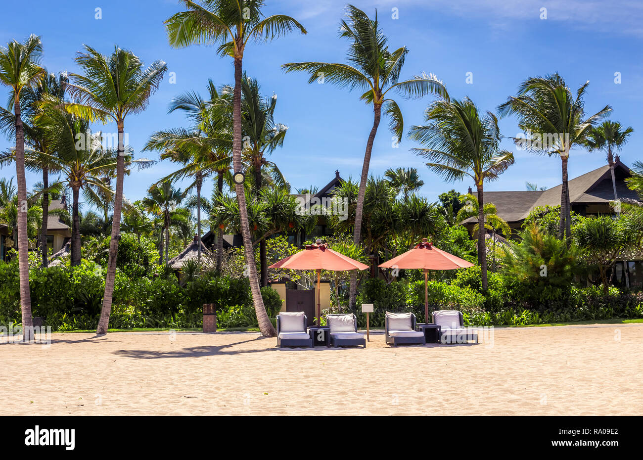 Paradise Geger beach sull'isola di Bali in Indonesia Foto Stock