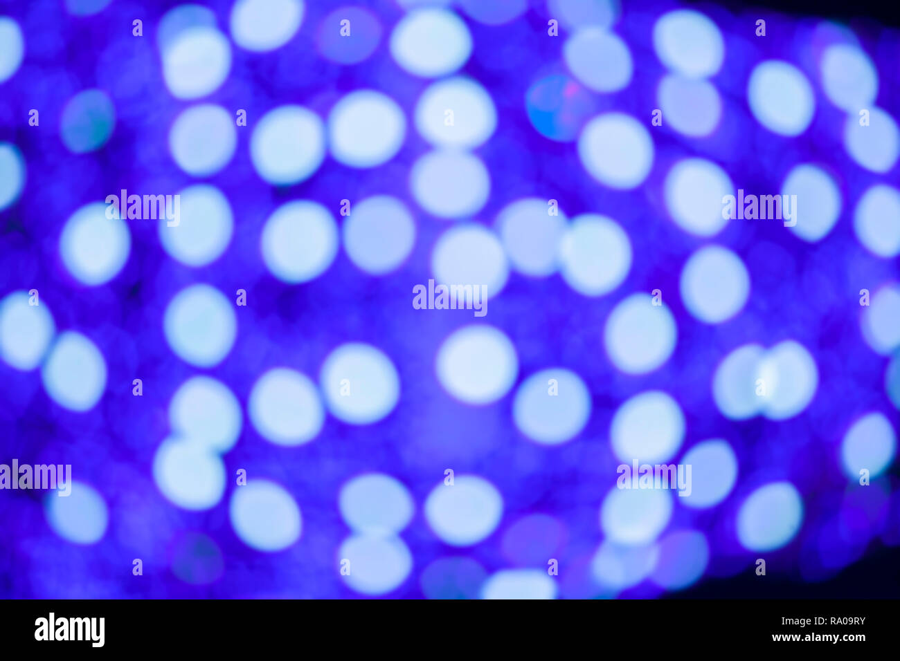 Abstract di sfocatura dello sfondo bokeh di fondo della città di notte le luci,luce bokeh di fondo di forma circolare. Foto Stock
