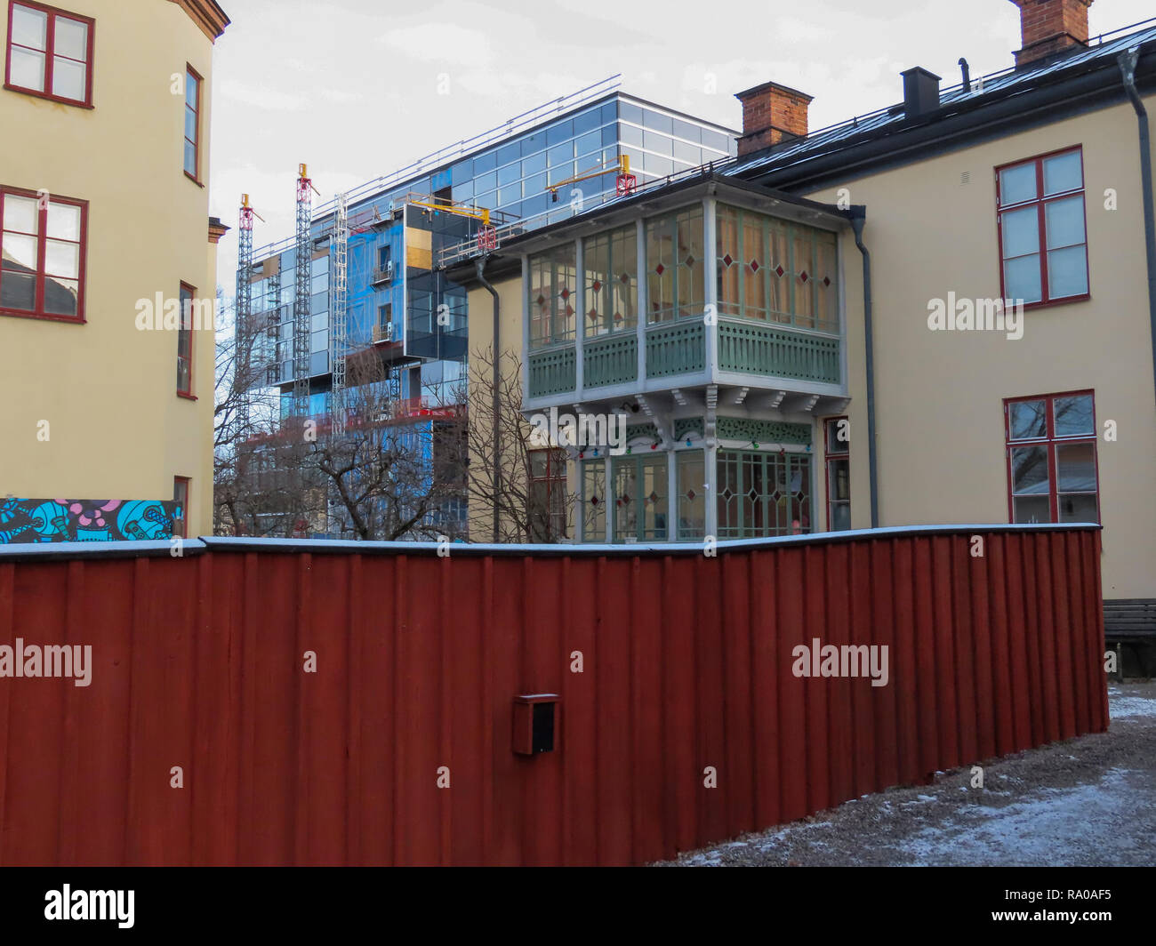 MÄLARDALEN UNIVERSITY nuovo edificio accanto al Museo Storico area in Eskilstuna Foto Stock