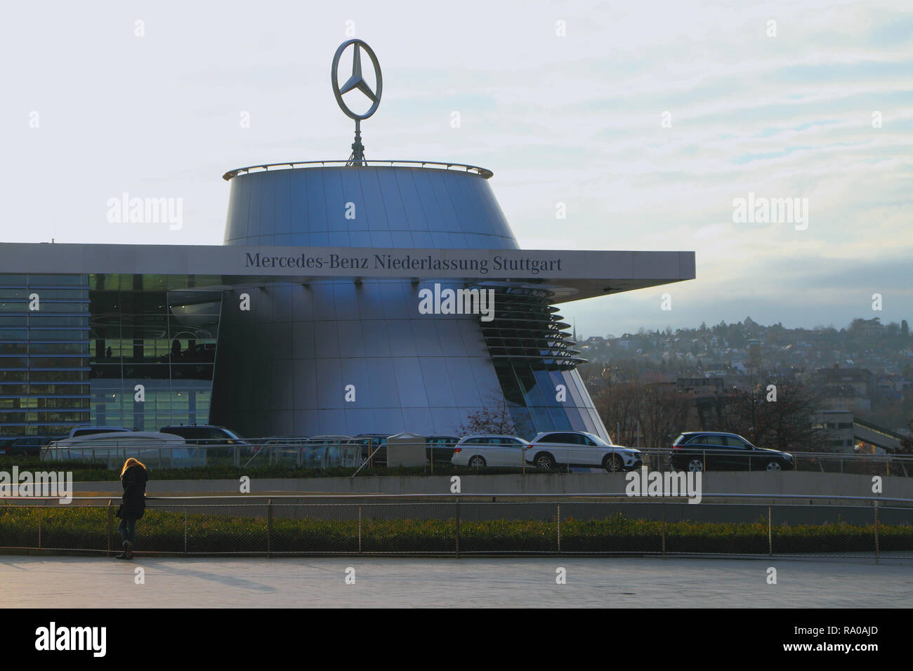 Stoccarda, Baden-Württemberg, Germania - Jan 06,2018: Museo dell'Automobile di marca Mercedes-Benz Foto Stock