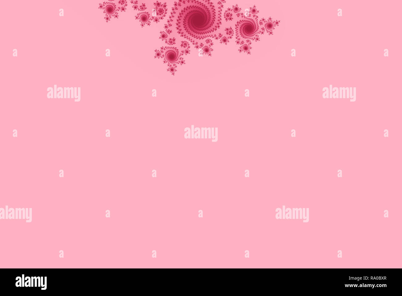 Mandelbrot fractal geometrico astratto sfondo ipnotico con forme e colori rossi Foto Stock