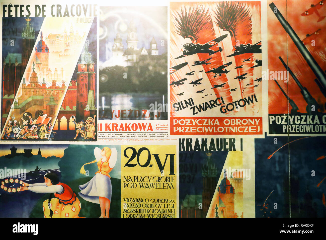 Oskar Schindler's Fabbrica e Museo, raccontando la triste storia ebraica di esperienze di guerra sotto l'occupazione nazista in WW11, a Cracovia, Polonia Foto Stock