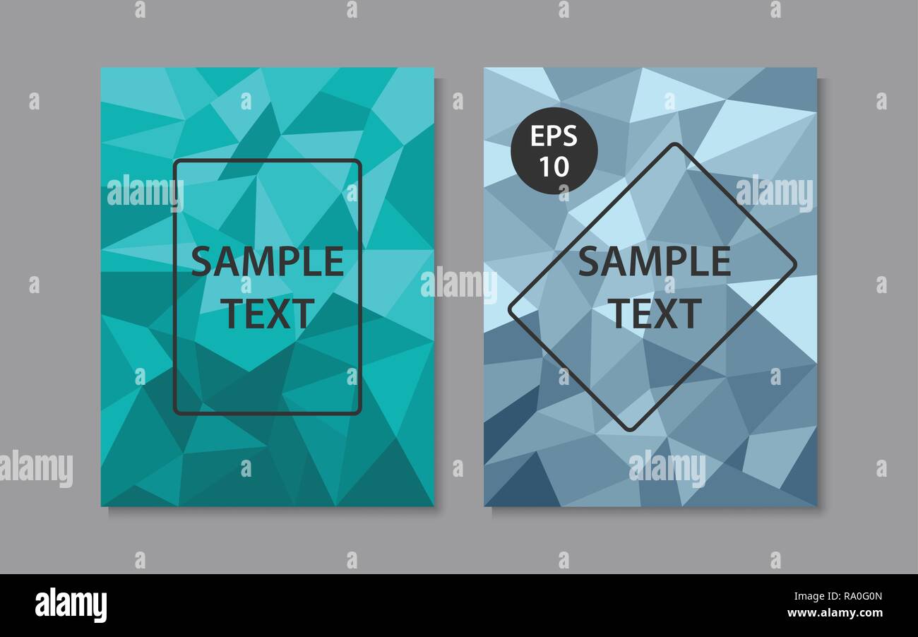 Poli ritratti book cover design, brochure, rivista, poster, volantini, banner, sito web Illustrazione Vettoriale