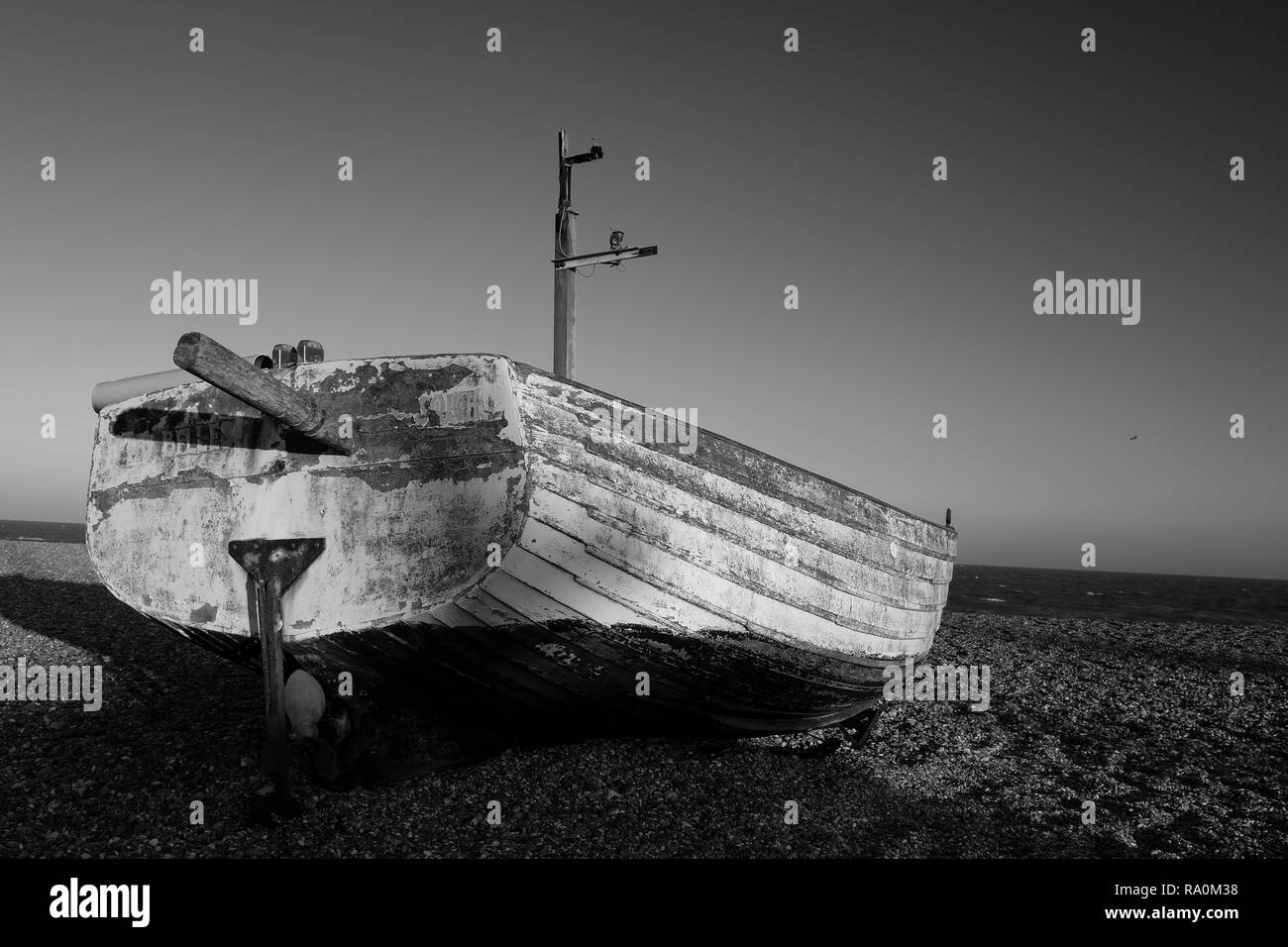 Barche da pesca sulla spiaggia di Aldeburgh,Suffolk Foto Stock