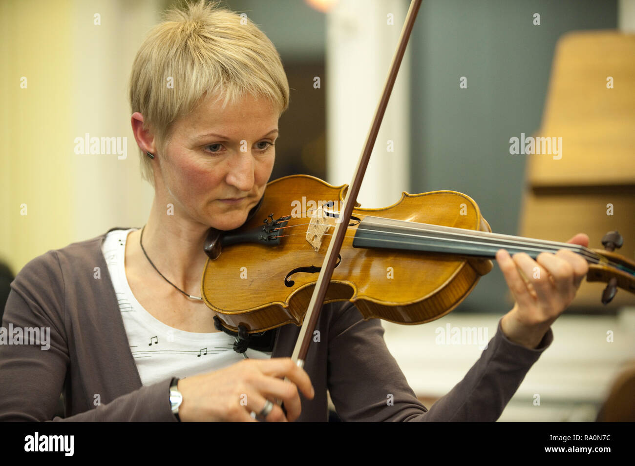 30.11.2010, Chemnitz, in Sassonia, Germania - scuola musicale di Chemnitz open house. 0UX101130D190CAROEX.JPG - non per la vendita in G E R M A N Y, A U S T R I A, S W Foto Stock