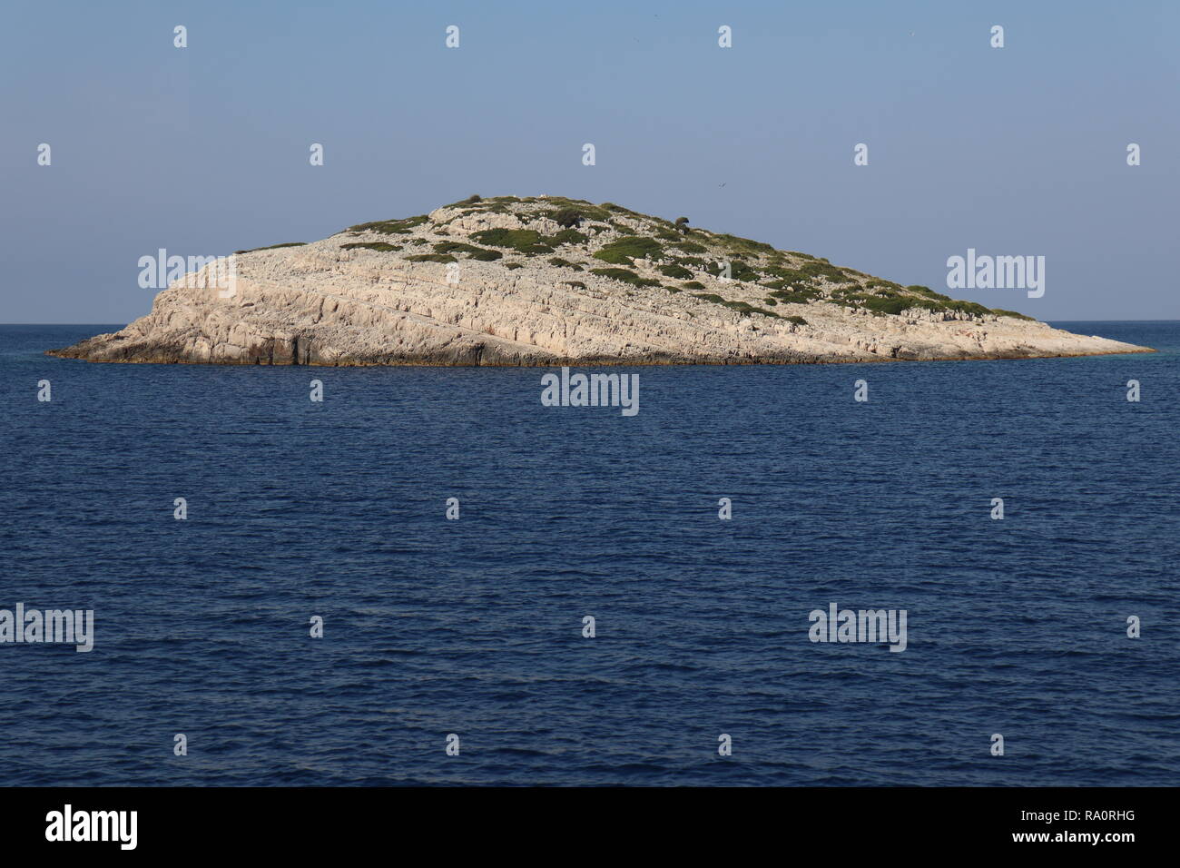Isolotto di Telascica parco naturale, Dugi Otok, mare Adriatico, Croazia Foto Stock