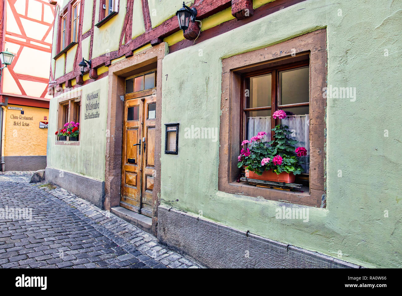 Rothenburg ob der Tauber Foto Stock