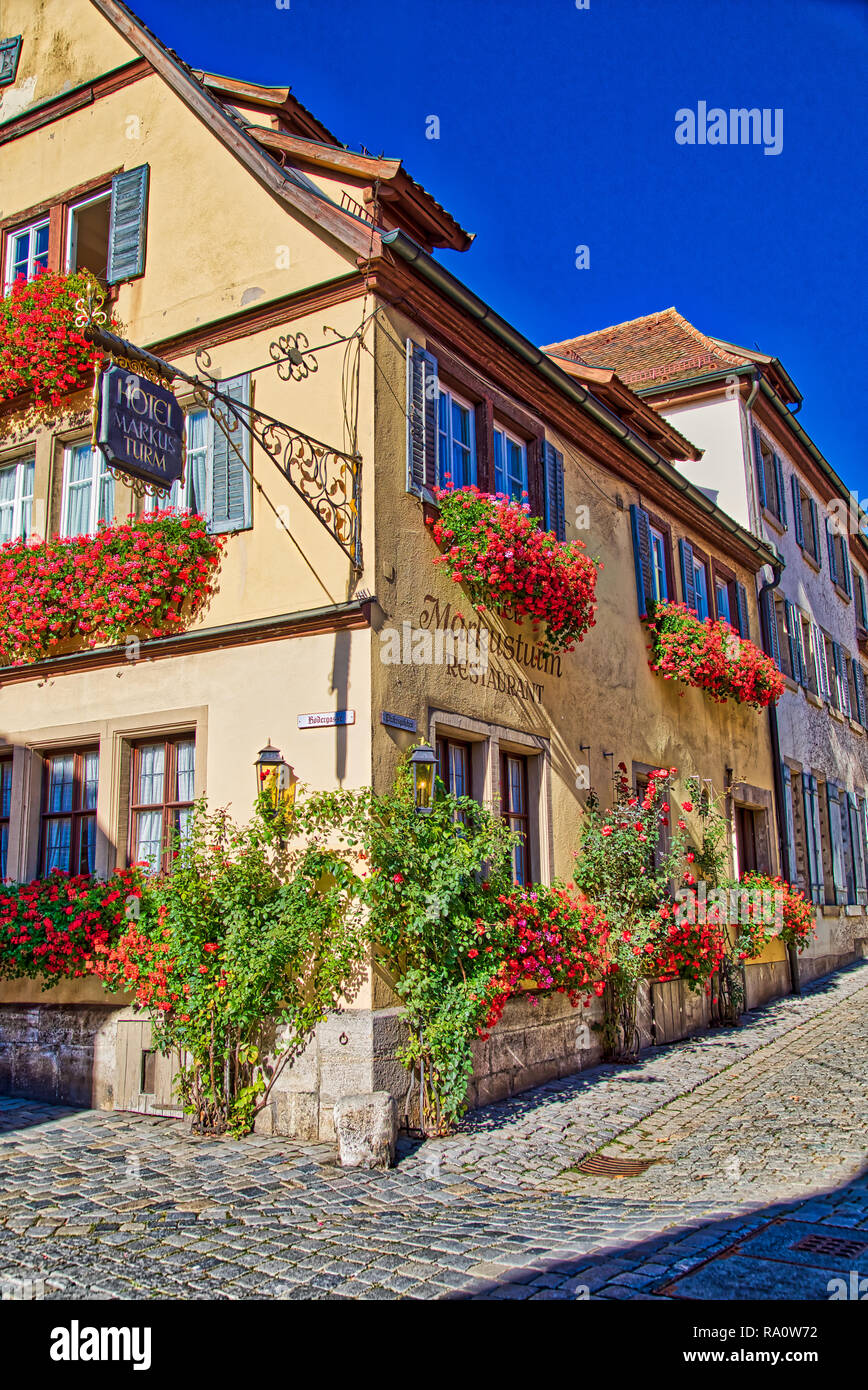 Rothenburg ob der Tauber Foto Stock