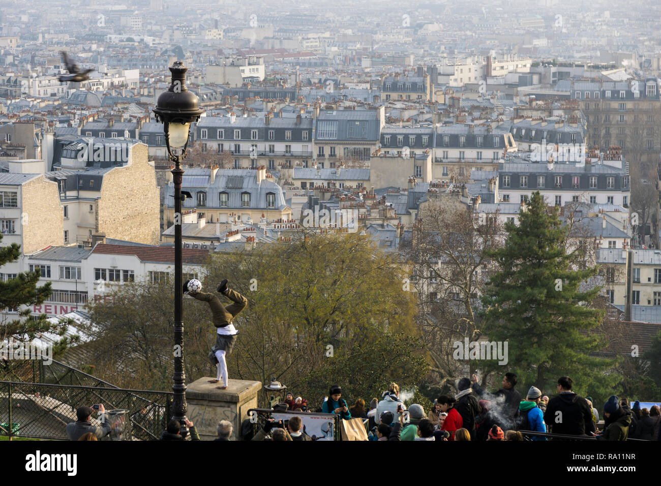 Strade di Parigi Foto Stock