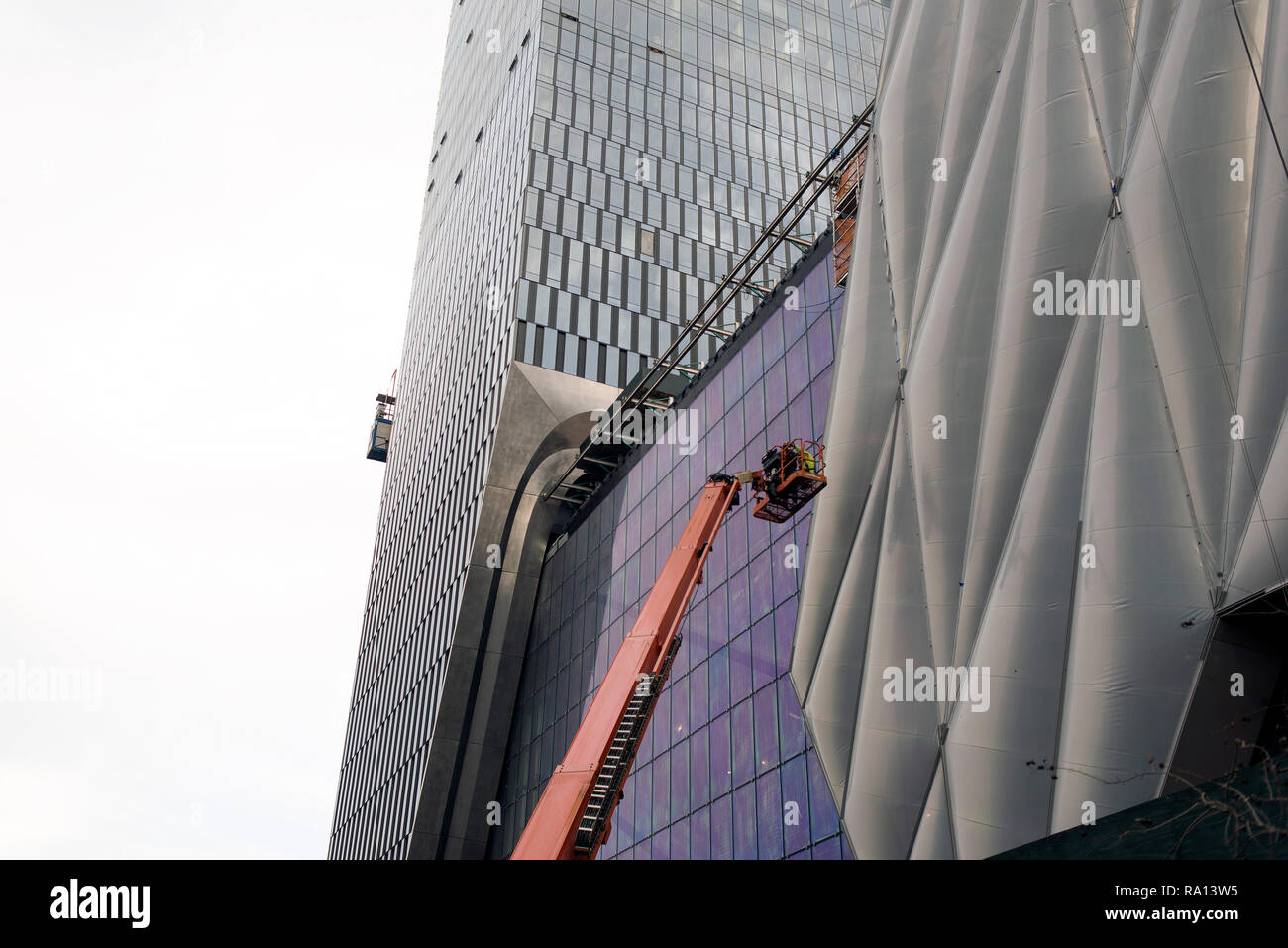 Nuovi moderni grattacieli di New York City Foto Stock