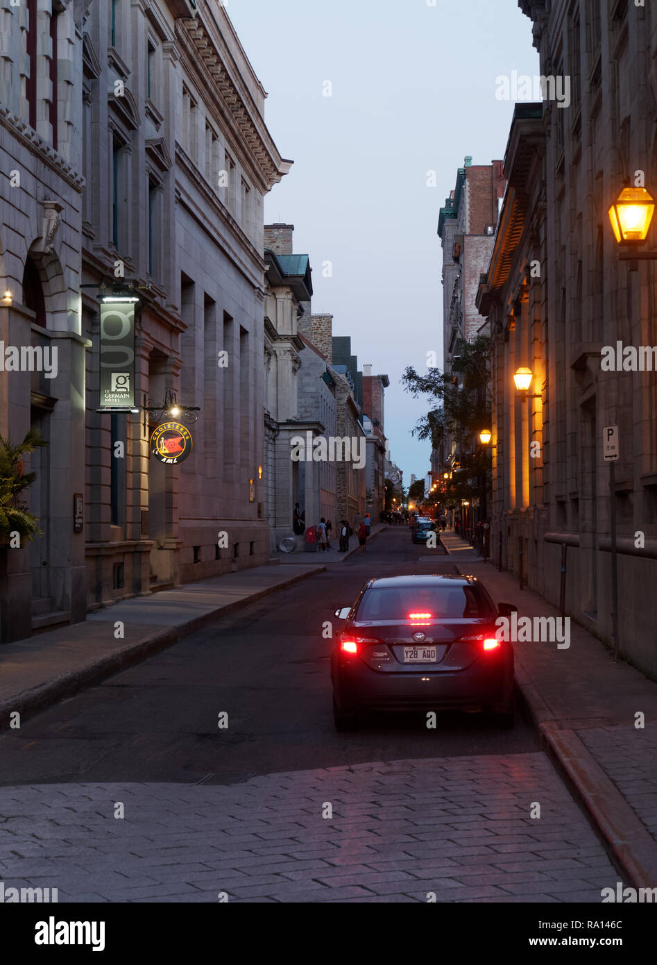 Quebec, Canada. Saint-Paul Street nella città vecchia. Foto Stock