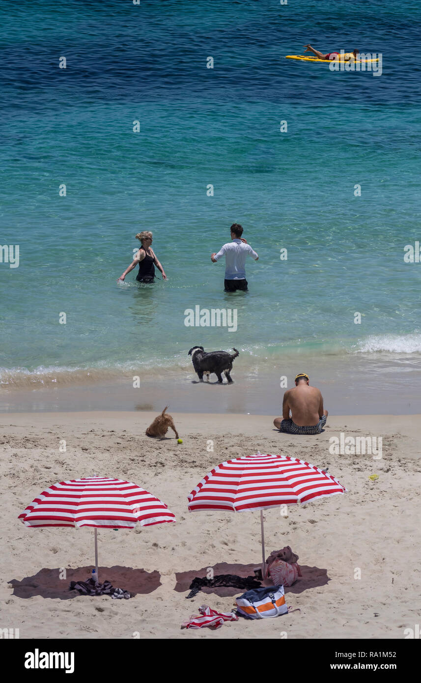 Cottesloe Beach Scena, Australia occidentale Foto Stock