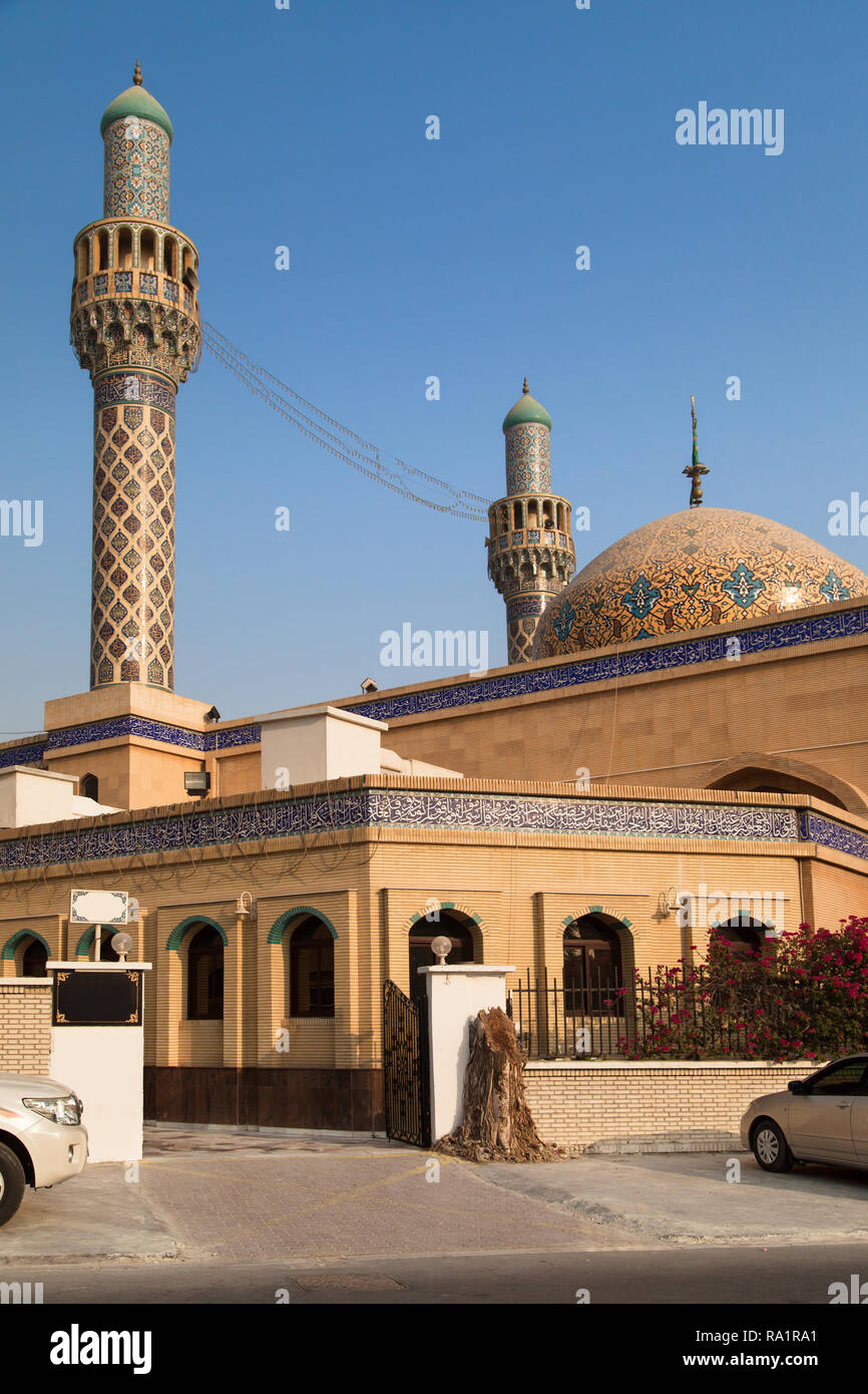 L Imam Hussain moschea in Dubai Emirati Arabi Uniti. Foto Stock