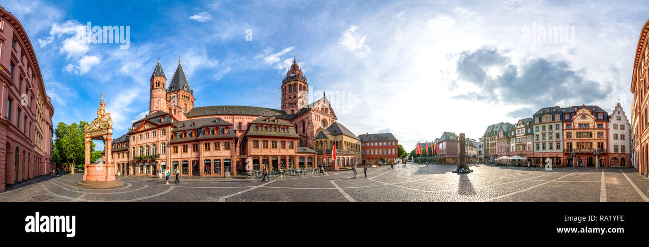 Cattedrale, Mainz, Germania Foto Stock