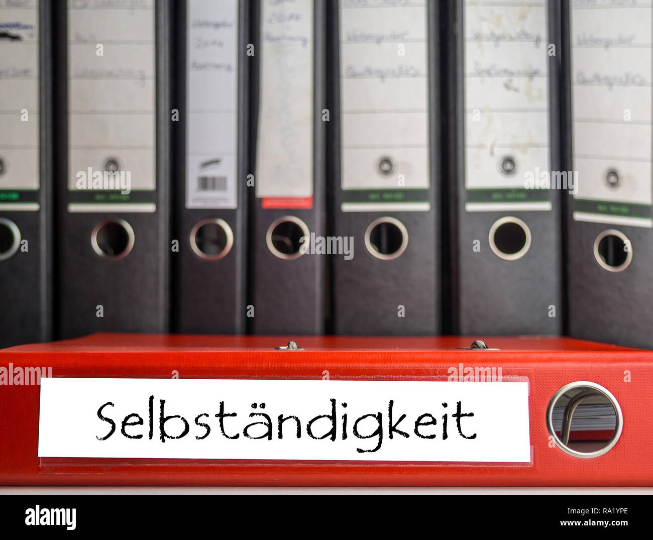 Il lavoro autonomo cartella Foto Stock