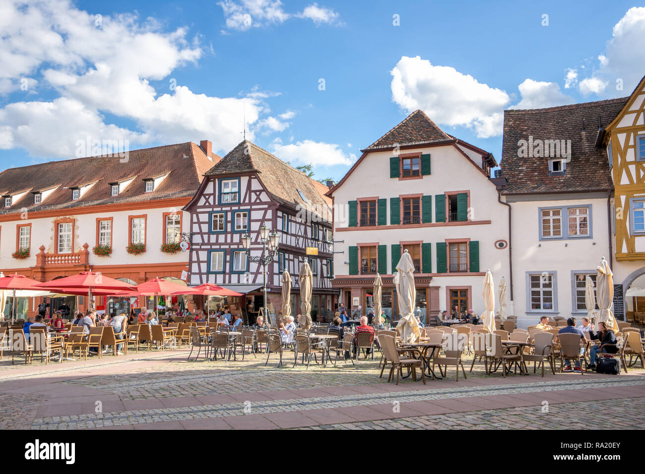 Mercato, Neustadt an der Weinstrasse, Germania Foto Stock