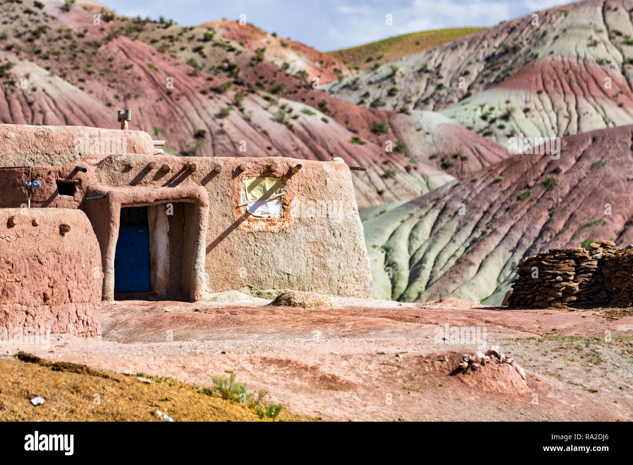 Un colorato villaggio in Zanjan,nord ovest dell'Iran Foto Stock