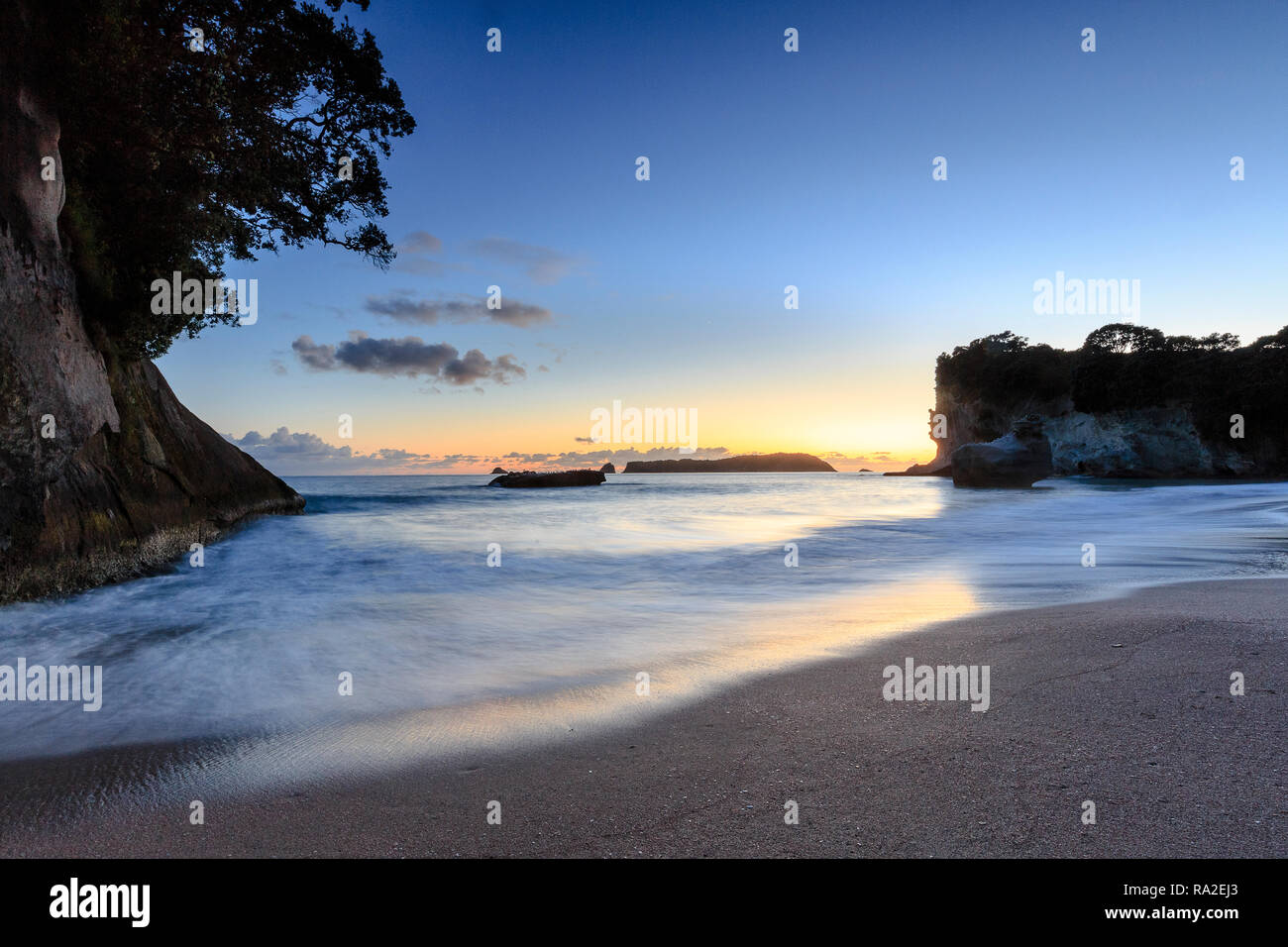 Cove della cattedrale di sunrise. Foto Stock