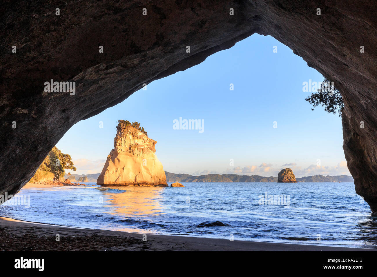 Cove della cattedrale di sunrise. Foto Stock