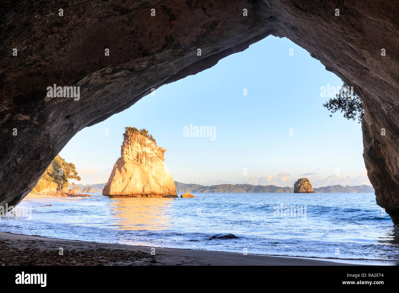 Cove della cattedrale di sunrise. Foto Stock