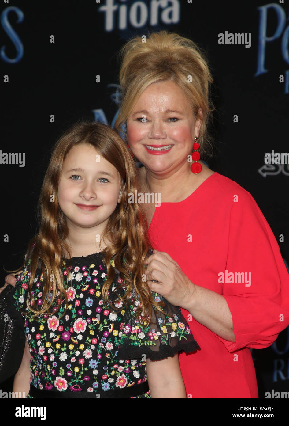 Disney's 'Mary Poppins restituisce' Premiere mondiale con: Caroline Rhea, Ava Rhea Economopoulos dove: Hollywood, California, Stati Uniti quando: 30 Nov 2018 Credit: FayesVision/WENN.com Foto Stock