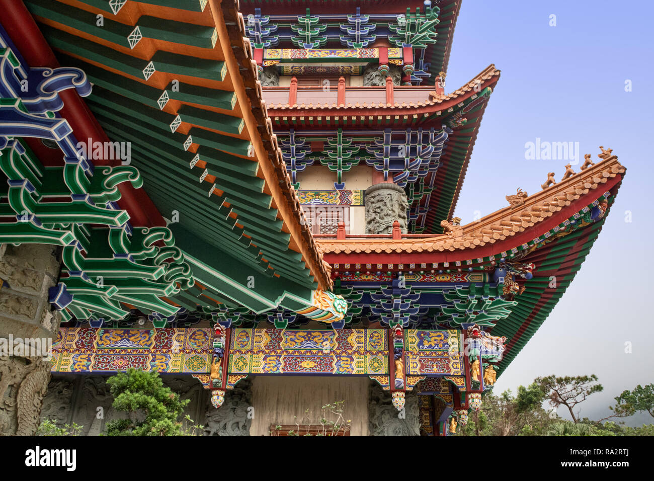 Il Monastero Po Lin Lantau Island, Hong Kong Foto Stock
