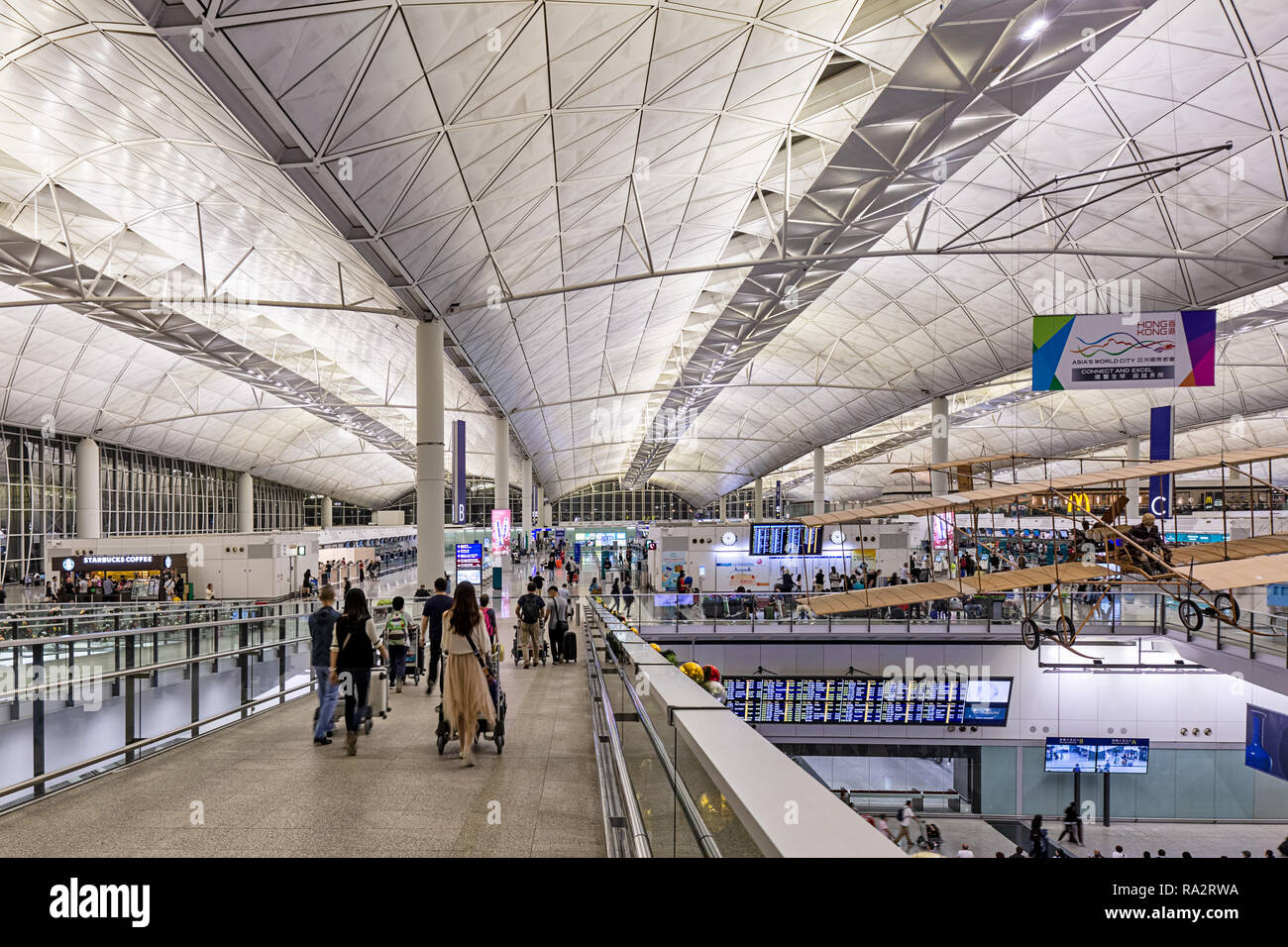 L'Aeroporto Internazionale di Hong Kong Foto Stock