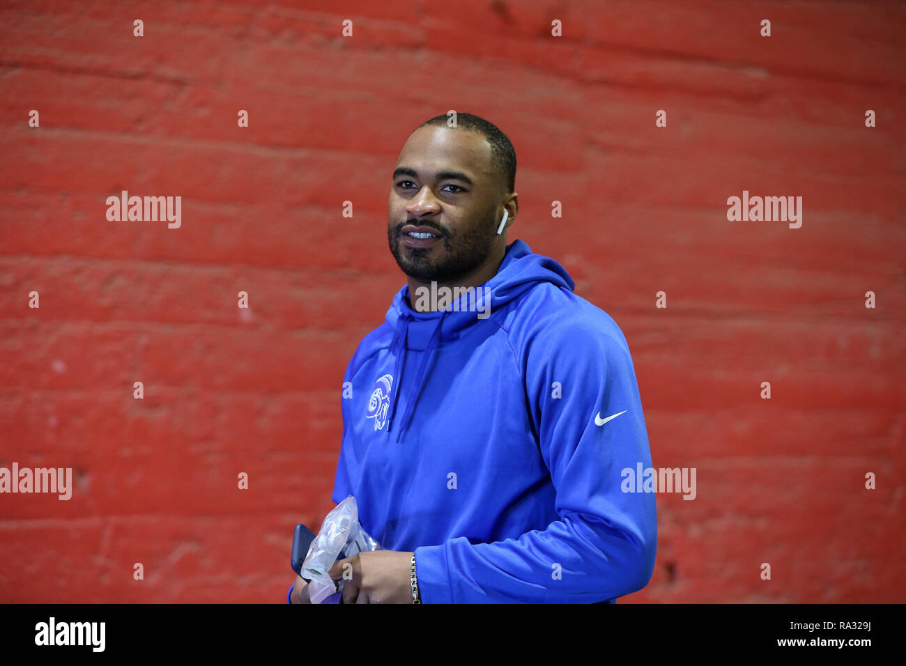 Los Angeles, CA, Stati Uniti d'America. 30 Dic, 2018. prima della NFL San Francisco 49ers vs Los Angeles Rams presso il Los Angeles Memorial Coliseum di Los Angeles, Ca il 30 dicembre 2018. Jevone Moore Credito: csm/Alamy Live News Foto Stock