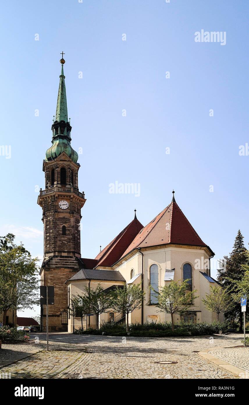 Ev.-Luth. città chiesa per il santo nome di Dio, Radeberg, Bassa Sassonia, Germania Foto Stock