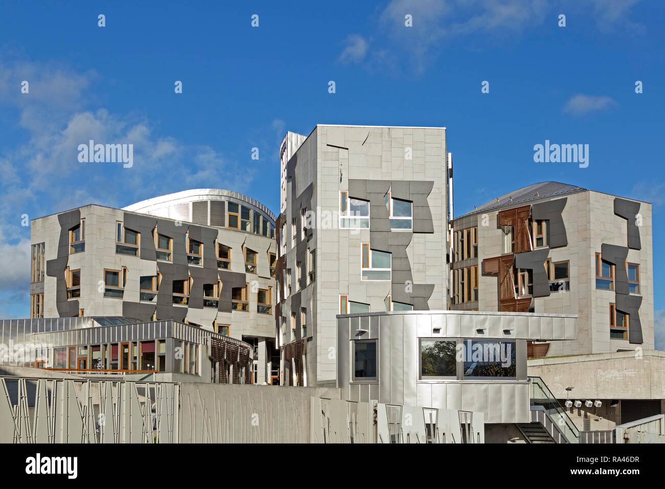 Holyrood, il parlamento scozzese di Edimburgo, Scozia, Gran Bretagna Foto Stock