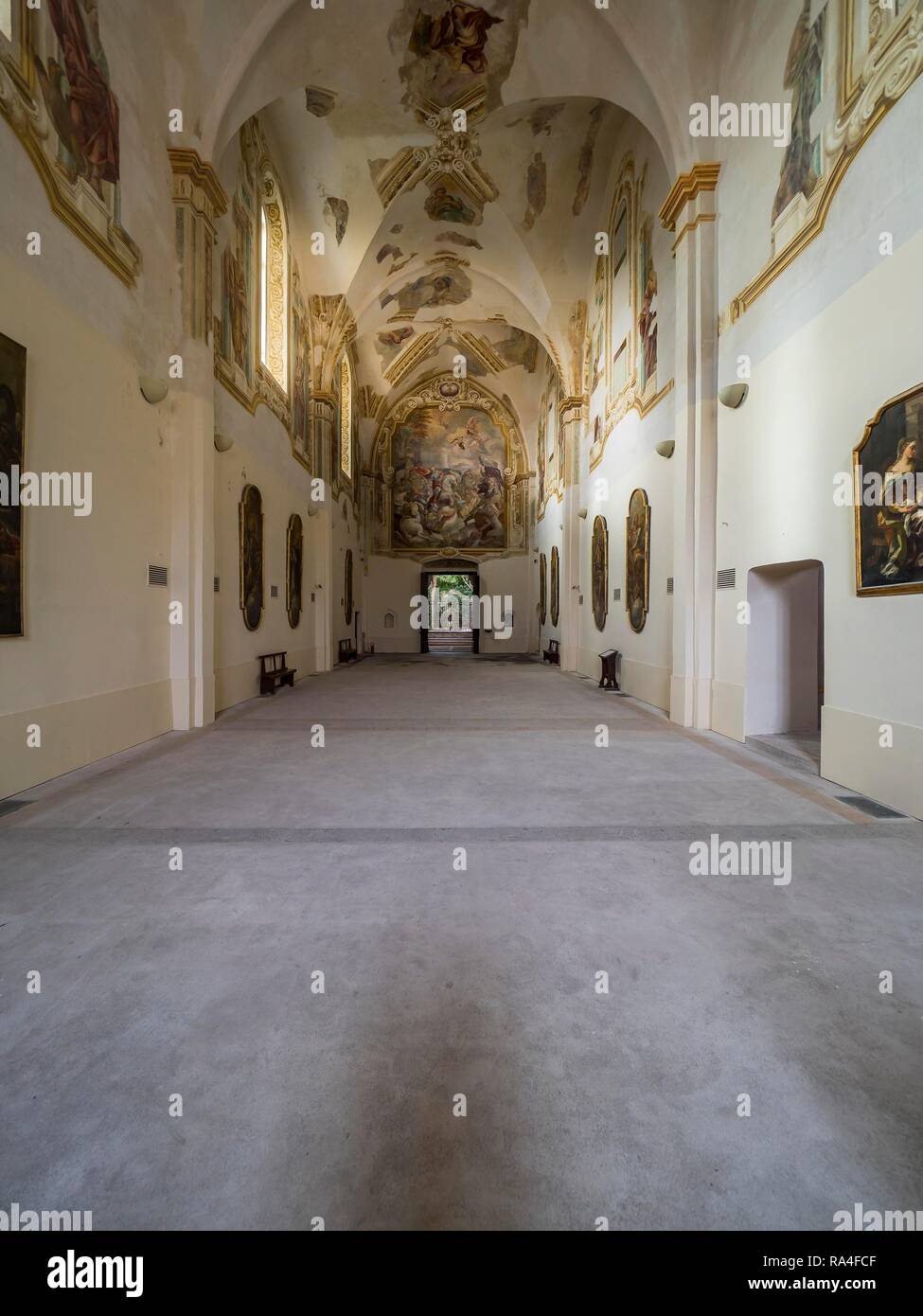 Monastero Certosa di San Giacomo, Capri e il golfo di Napoli, campania, Italy Foto Stock