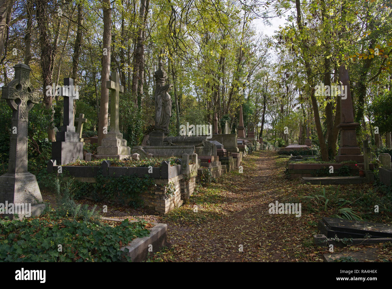 A est del cimitero di Highgate Londra Inghilterra Foto Stock