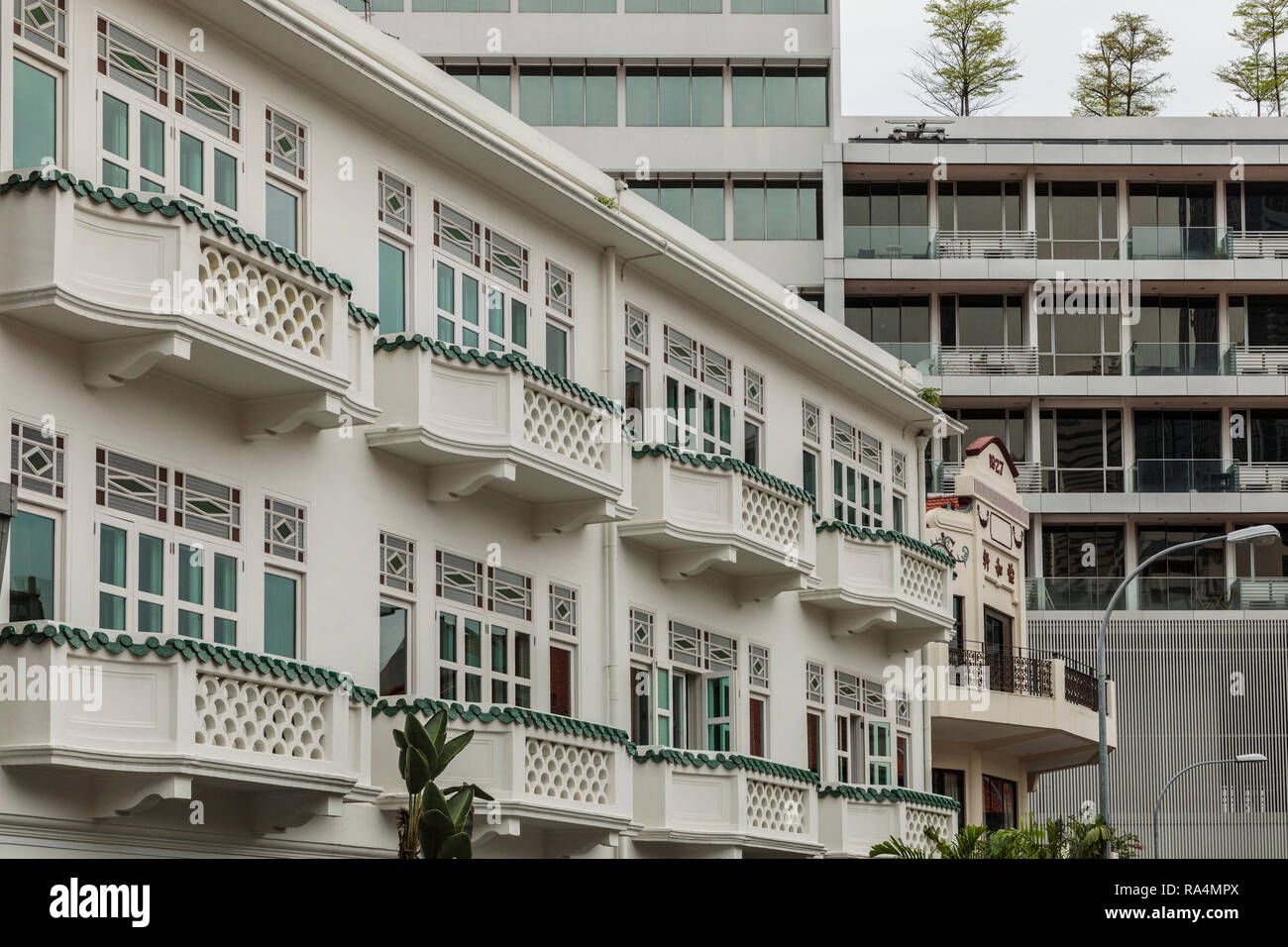 Il Bukit Pasoh Rd, Tanjong Pagar, Singapore Foto Stock