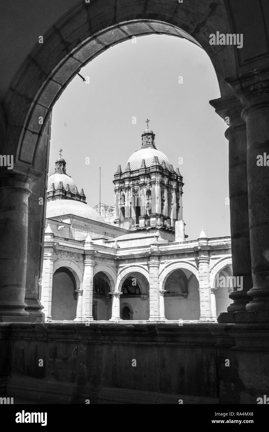 Oaxaca, Oaxaca / Messico - 21/7/2018: dettagli Esterni del Museo delle Culture in Oaxaca Messico Foto Stock