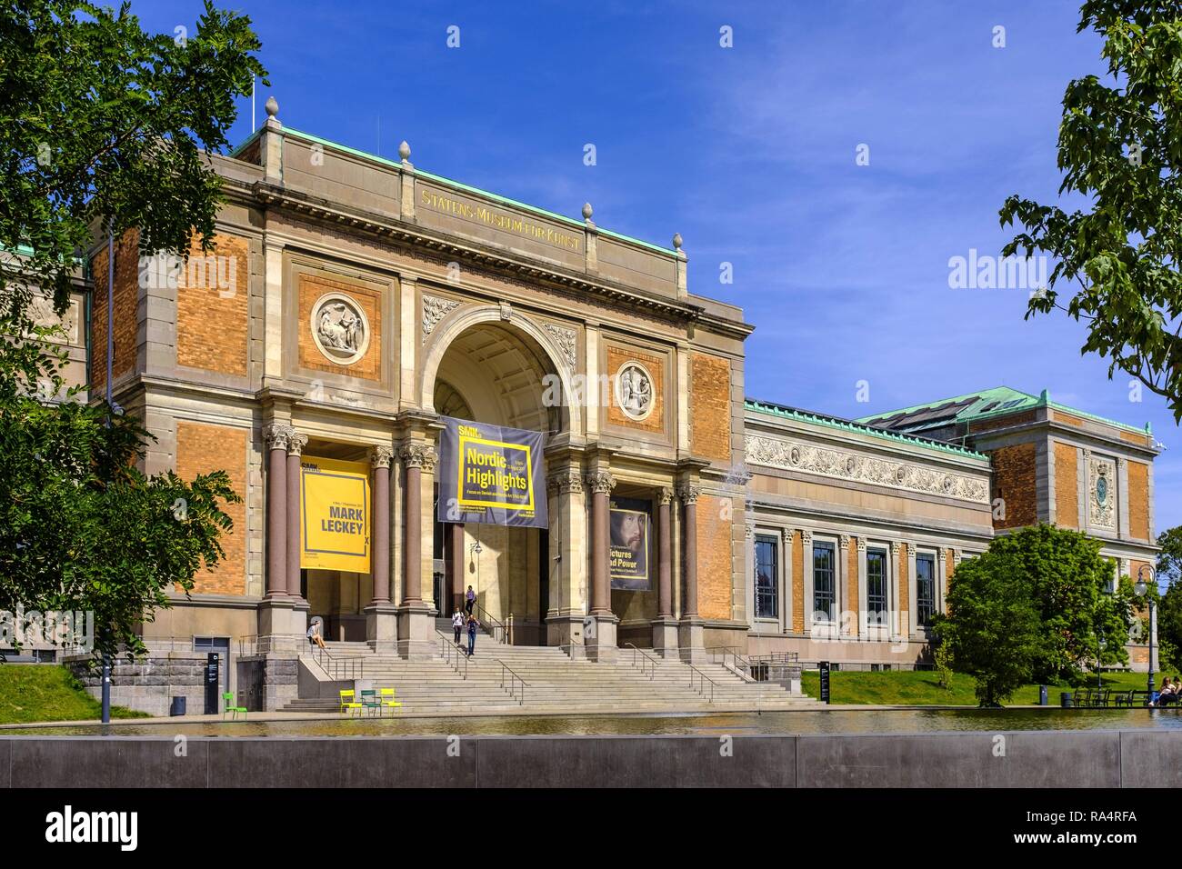 Dania - regione Zelanda - Kopenhaga - Panstwowe Muzeum Sztuki glowny budynek - Galeria Narodowa Danimarca - Zelanda regione - centro città di Copenhagen - National Gallery edificio principale Foto Stock