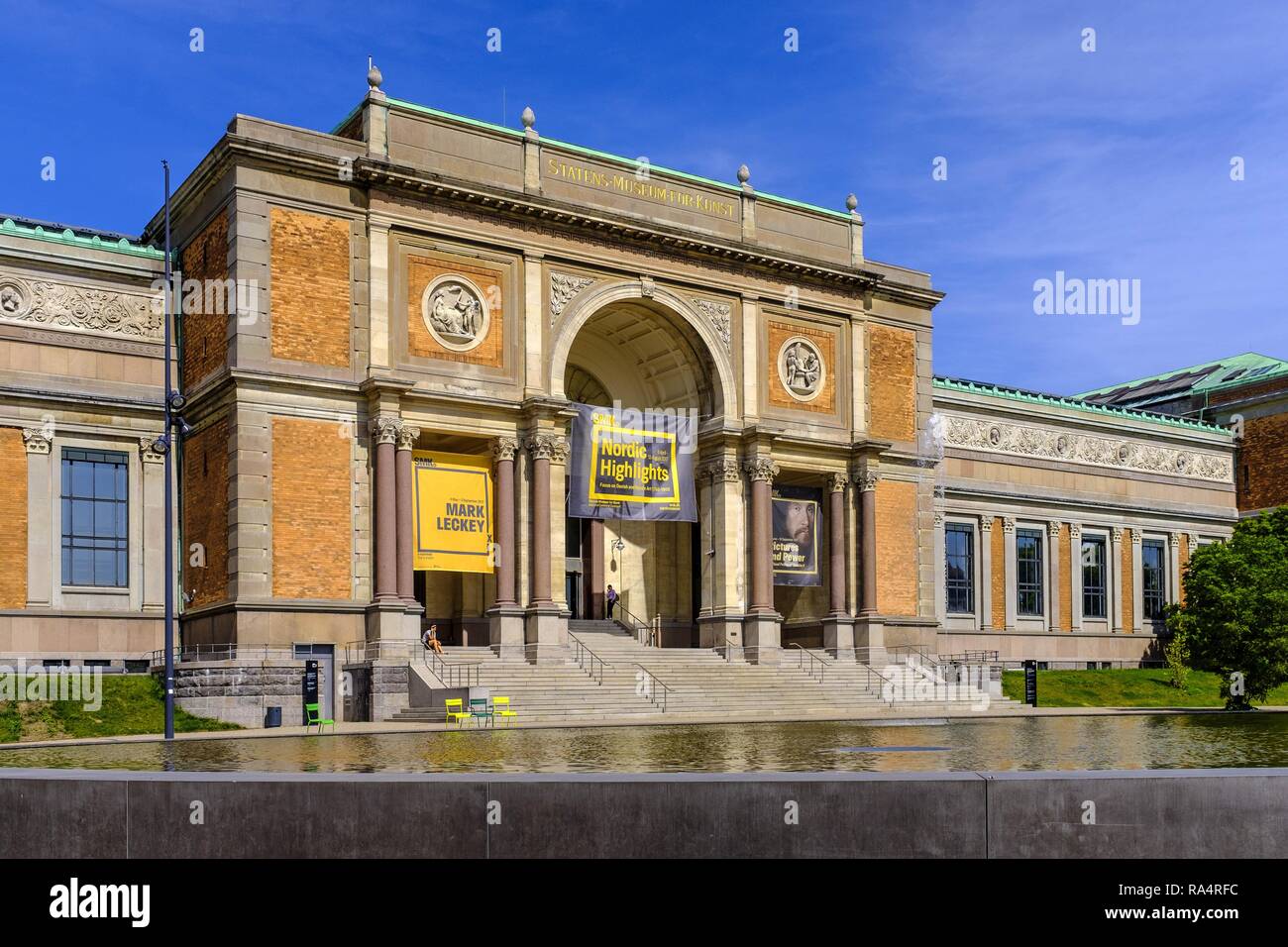 Dania - regione Zelanda - Kopenhaga - Panstwowe Muzeum Sztuki glowny budynek - Galeria Narodowa Danimarca - Zelanda regione - centro città di Copenhagen - National Gallery edificio principale Foto Stock